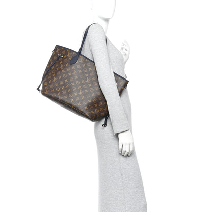 Louis Vuitton Monogram Calfskin Neo Neverfull Inside Out MM Navy 2 of 18