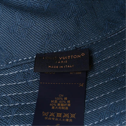 Louis Vuitton Cotton LV Play Monogram Aquagarden Reversible Bucket Hat Blue 14 of 14