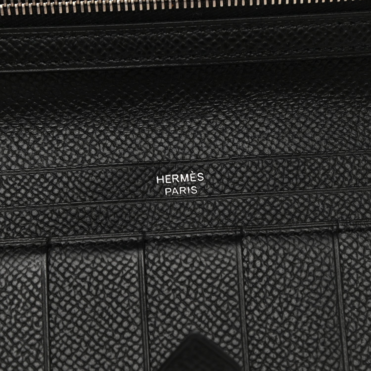 Hermes Epsom Bearn Gusset Wallet Black 6 of 8