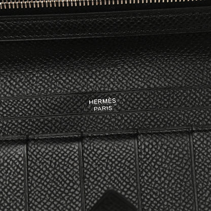 Hermes Epsom Bearn Gusset Wallet Black 6 of 8