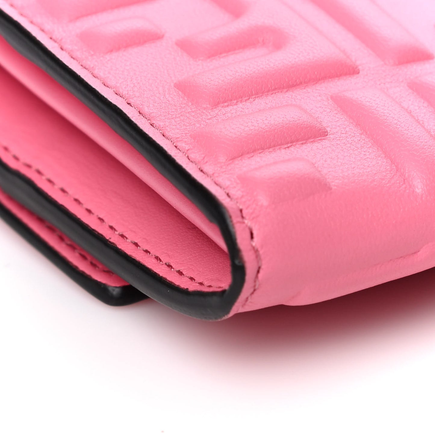 Nappa Matisse FF Embossed Continental Wallet Pink