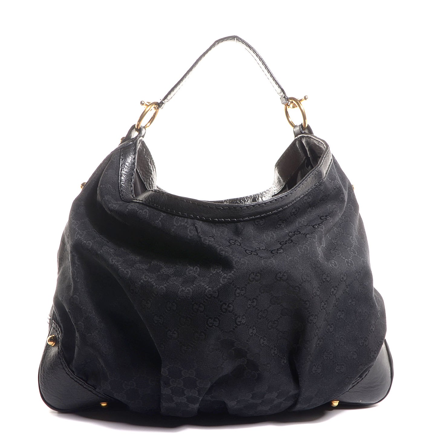 Monogram Large Jockey Hobo Black