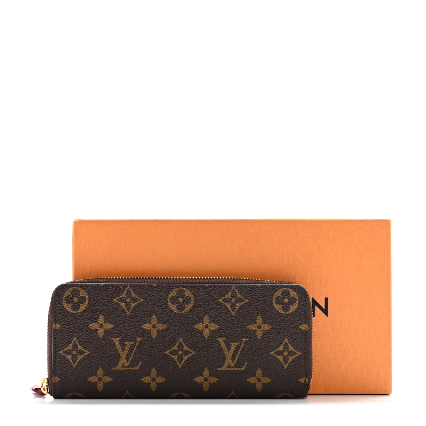Monogram Clemence Wallet Fuchsia