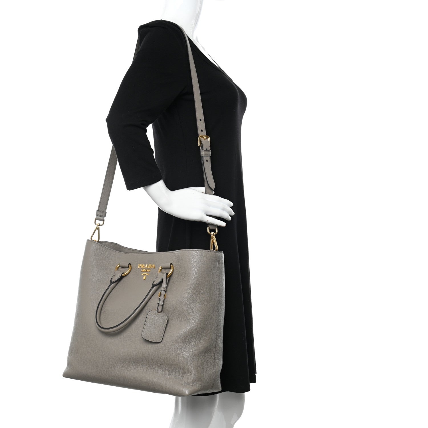 Prada Vitello Phenix Tote Argilla 2 of 10