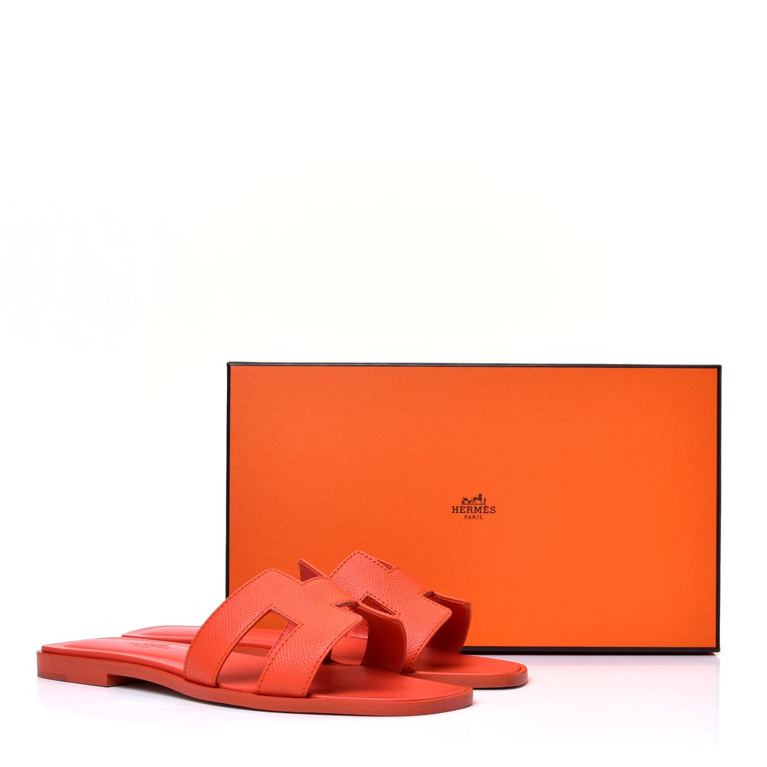 Hermes Epsom Oran Sandals 36 Orange Poppy 10 of 10