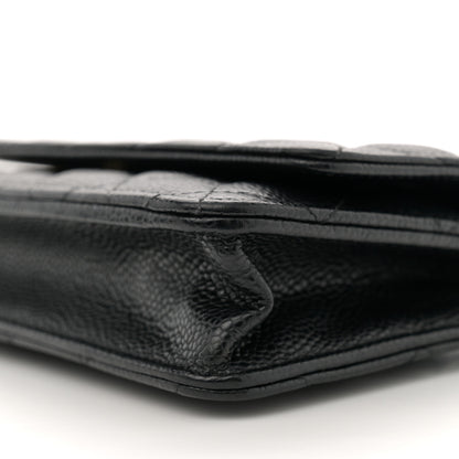 Chanel Caviar Quilted Wallet on Chain WOC Black 10 of 11