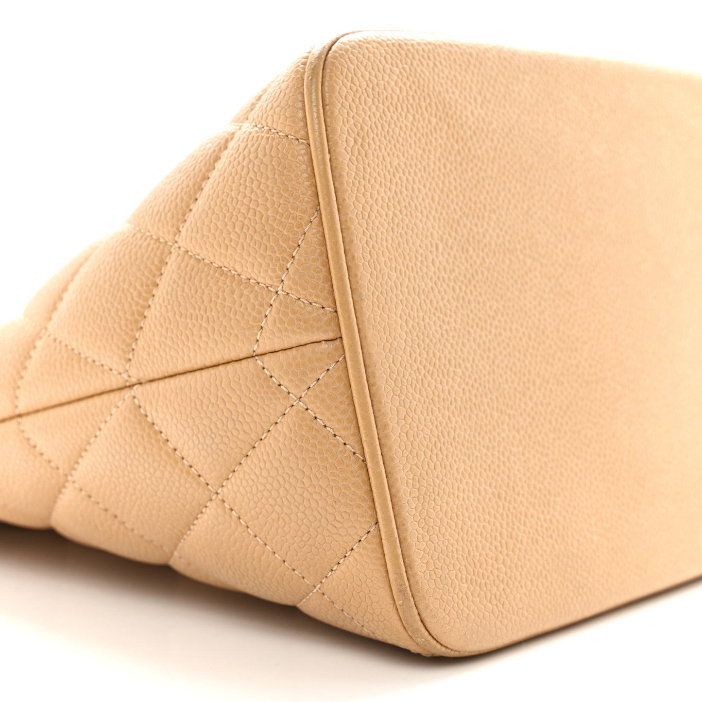 Caviar Quilted Medallion Tote Beige