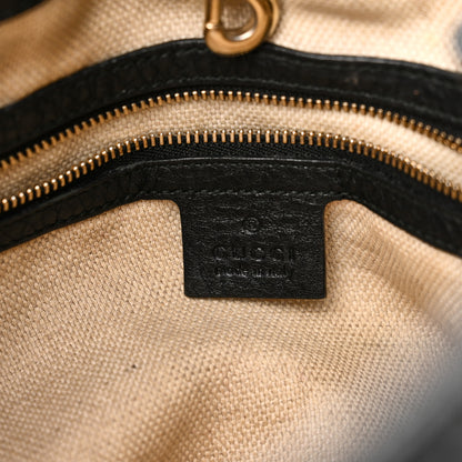 Gucci Pebbled Calfskin Medium Soho Chain Shoulder Bag Black 6 of 10