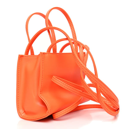 Telfar Vegan Leather Small Shopping Bag Orange 3 of 10