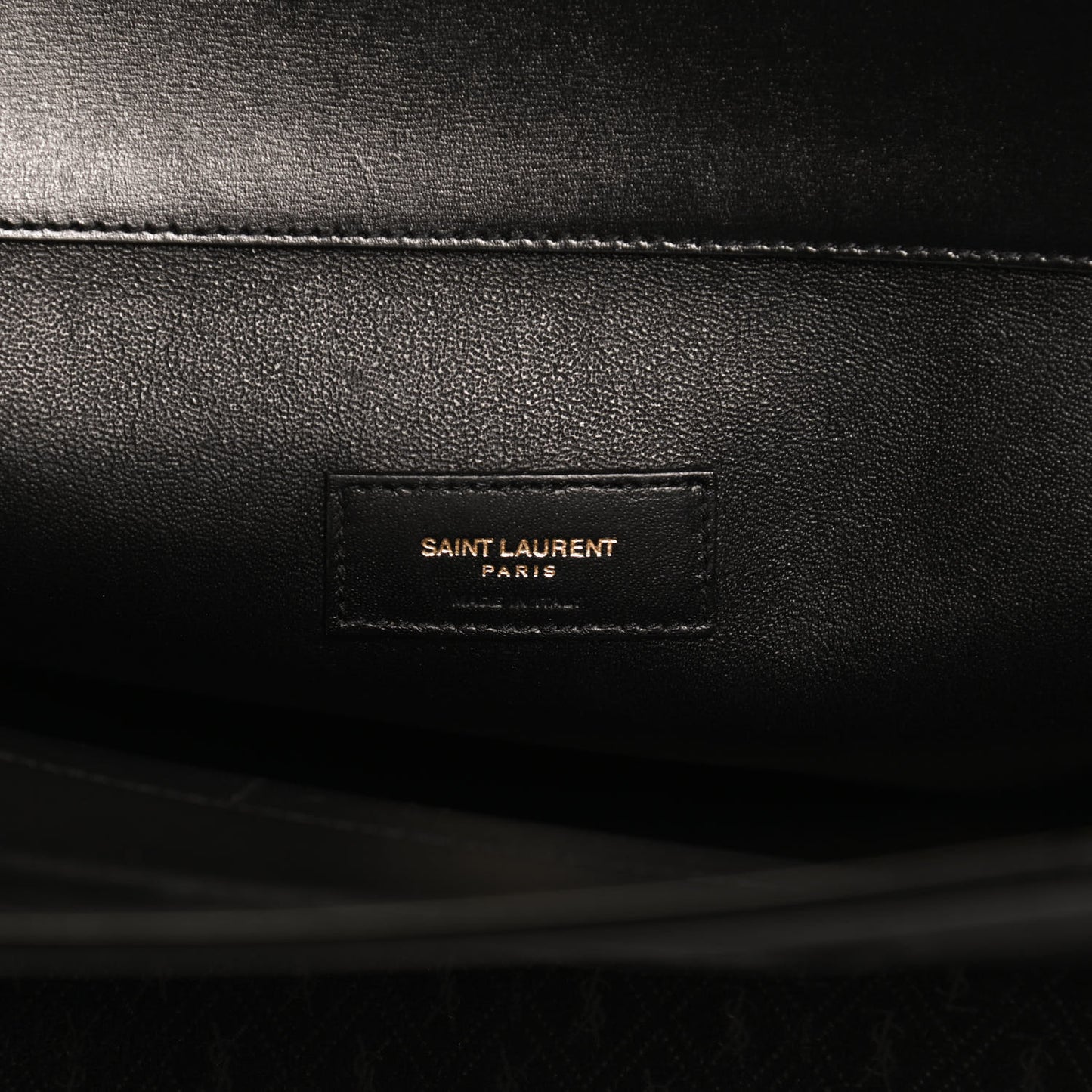 Suede All-Over Monogram Convertible Tote Black
