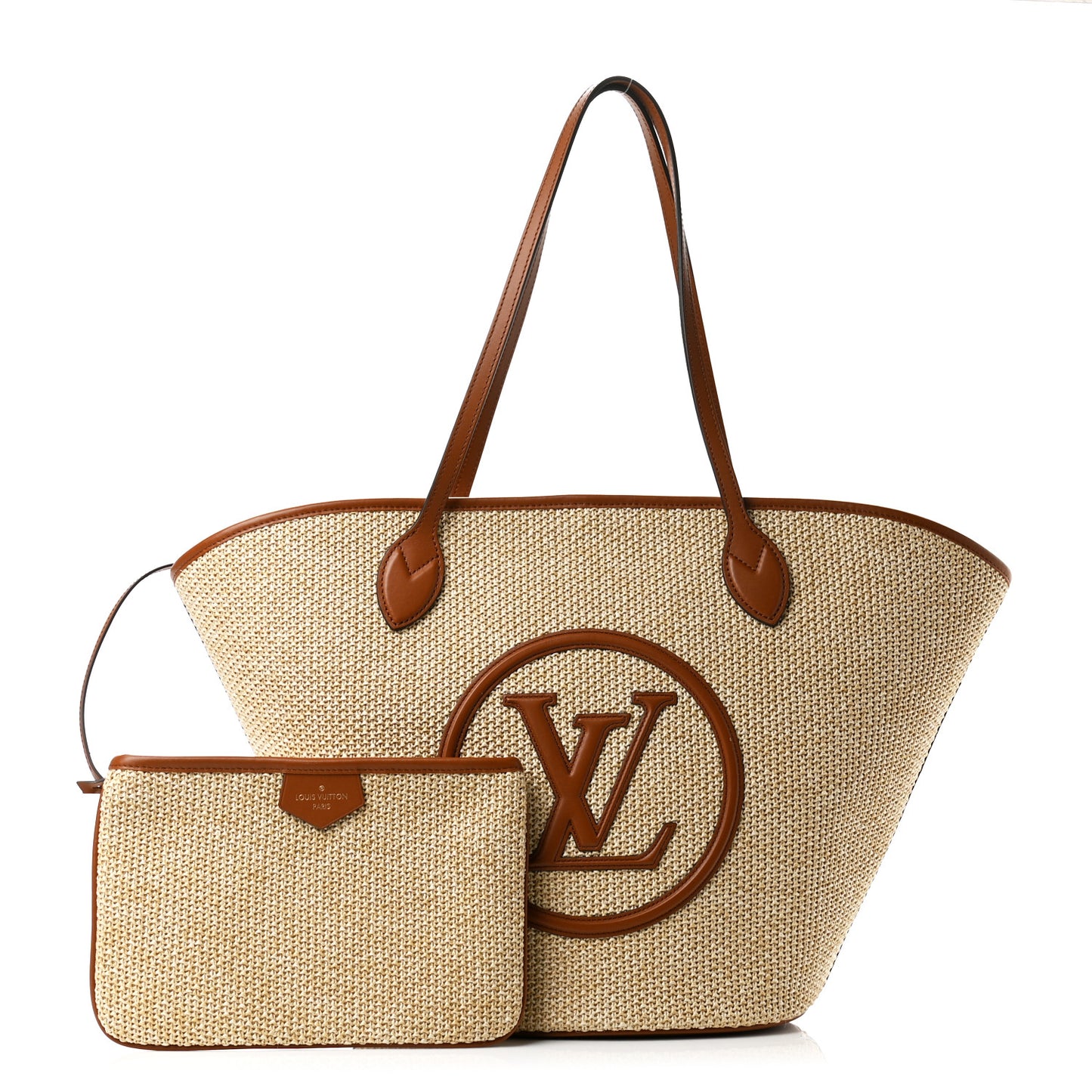Raffia Saint Jacques Tote Caramel