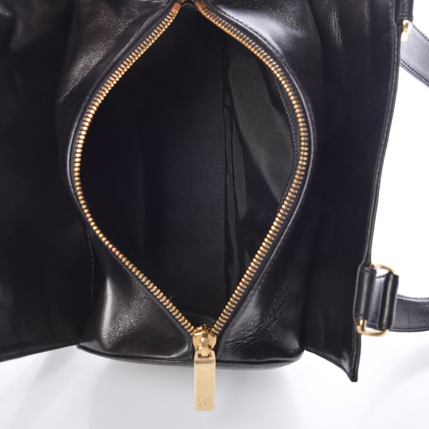 Lambskin Chocolate Bar Quilted CC Shoulder Bag Black