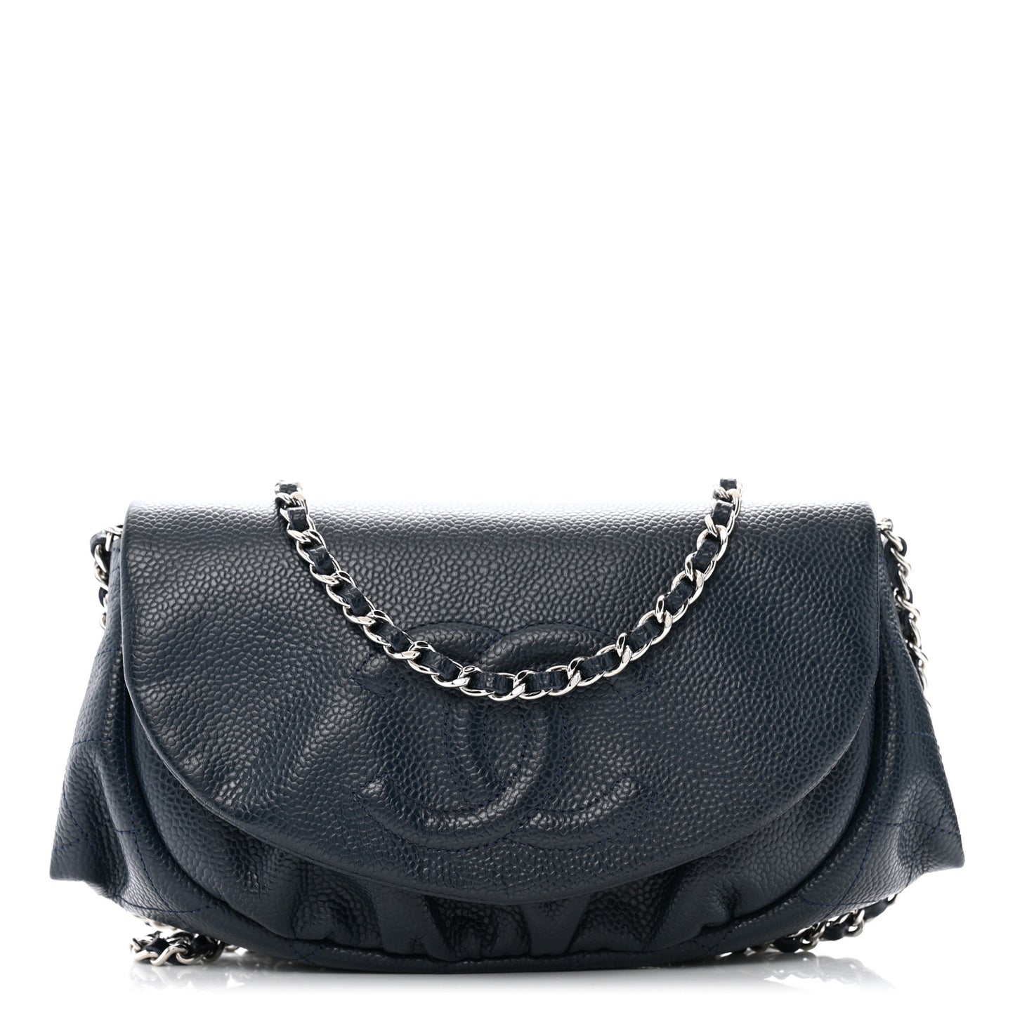 Caviar Half Moon Wallet On Chain WOC Marine