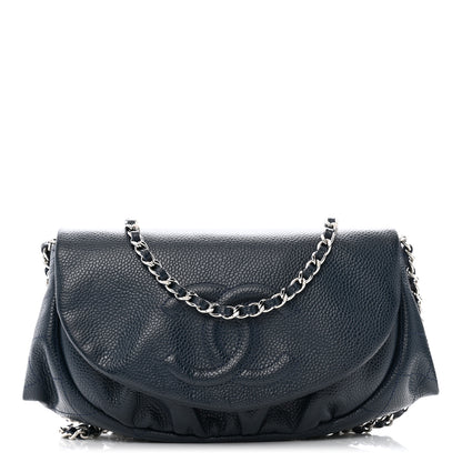 Chanel Caviar Half Moon Wallet On Chain WOC Marine 1 of 14