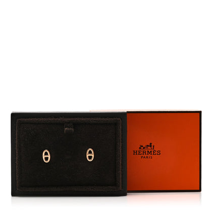 Hermes 18K Rose Gold TPM Farandole Stud Earrings 5 of 5