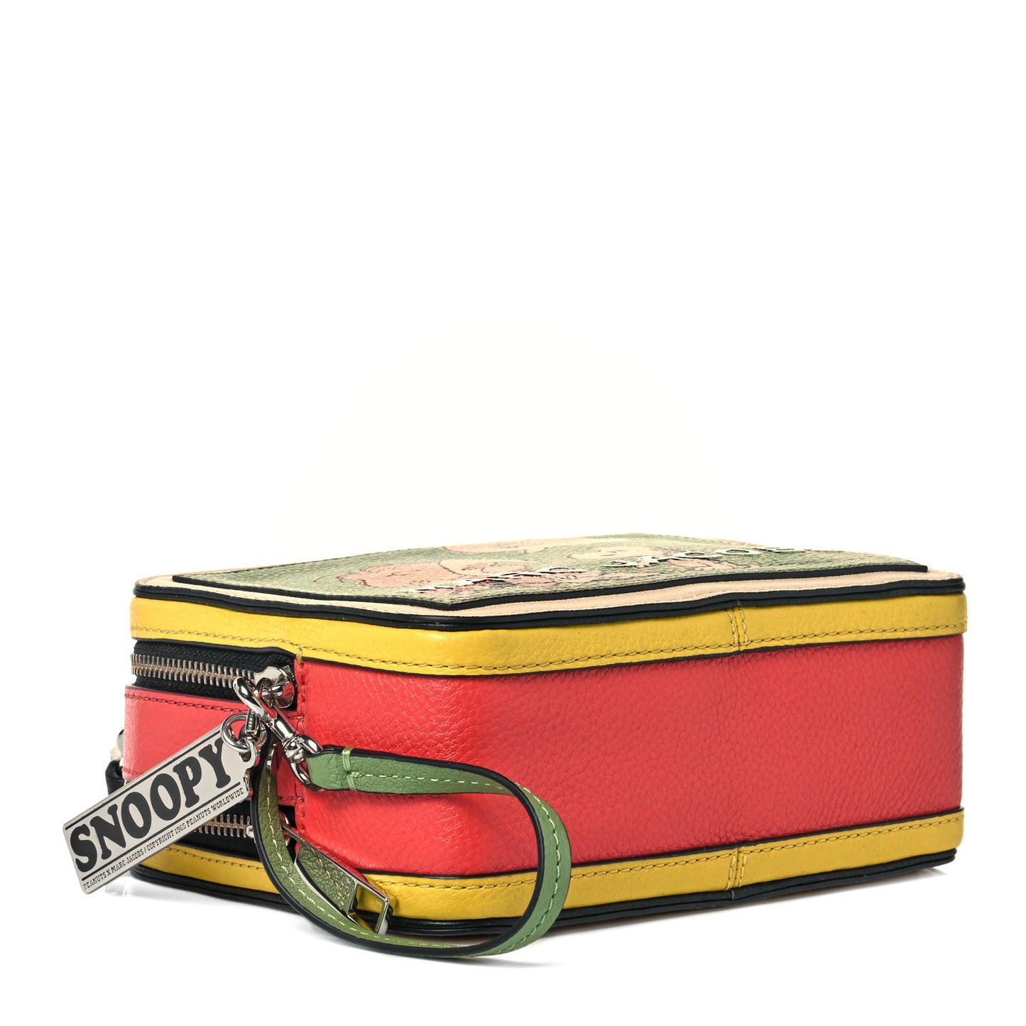X Peanuts Calfskin The Box 20 Crossbody Yellow Multicolor