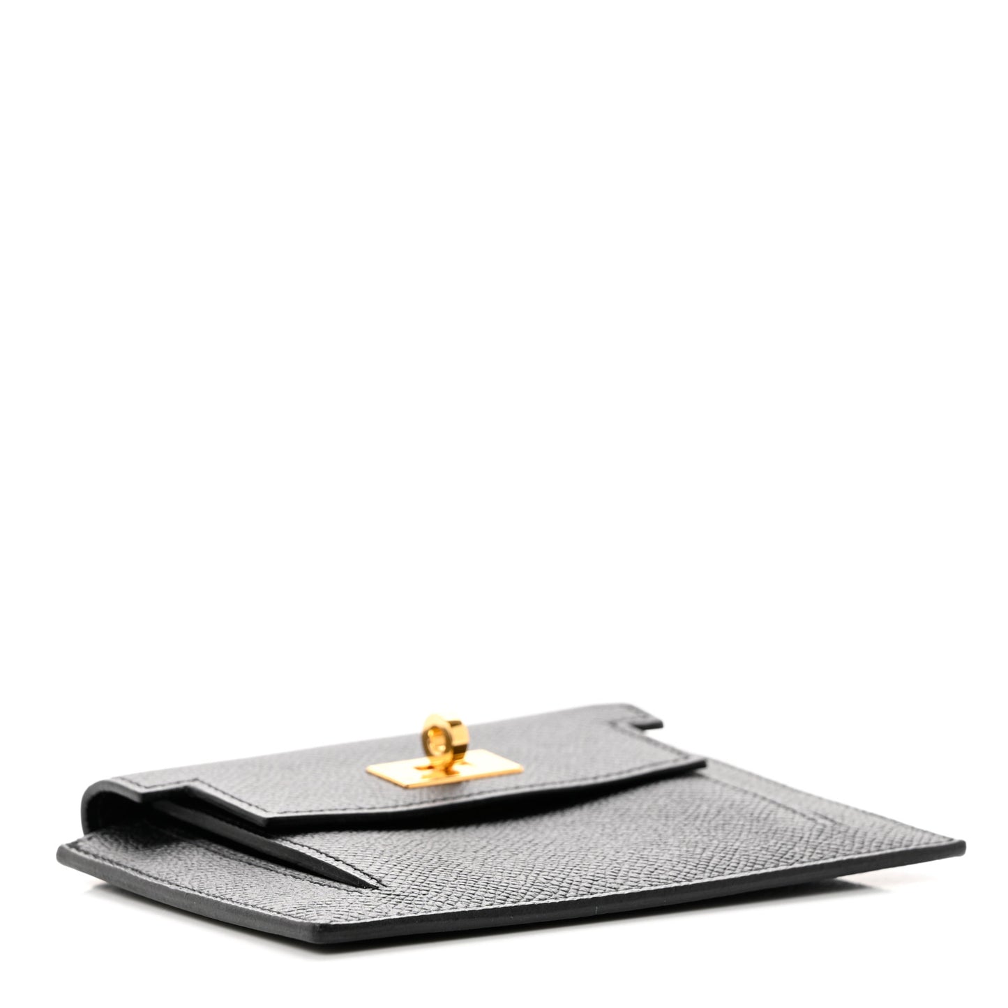 Epsom Kelly Pocket Compact Wallet Black