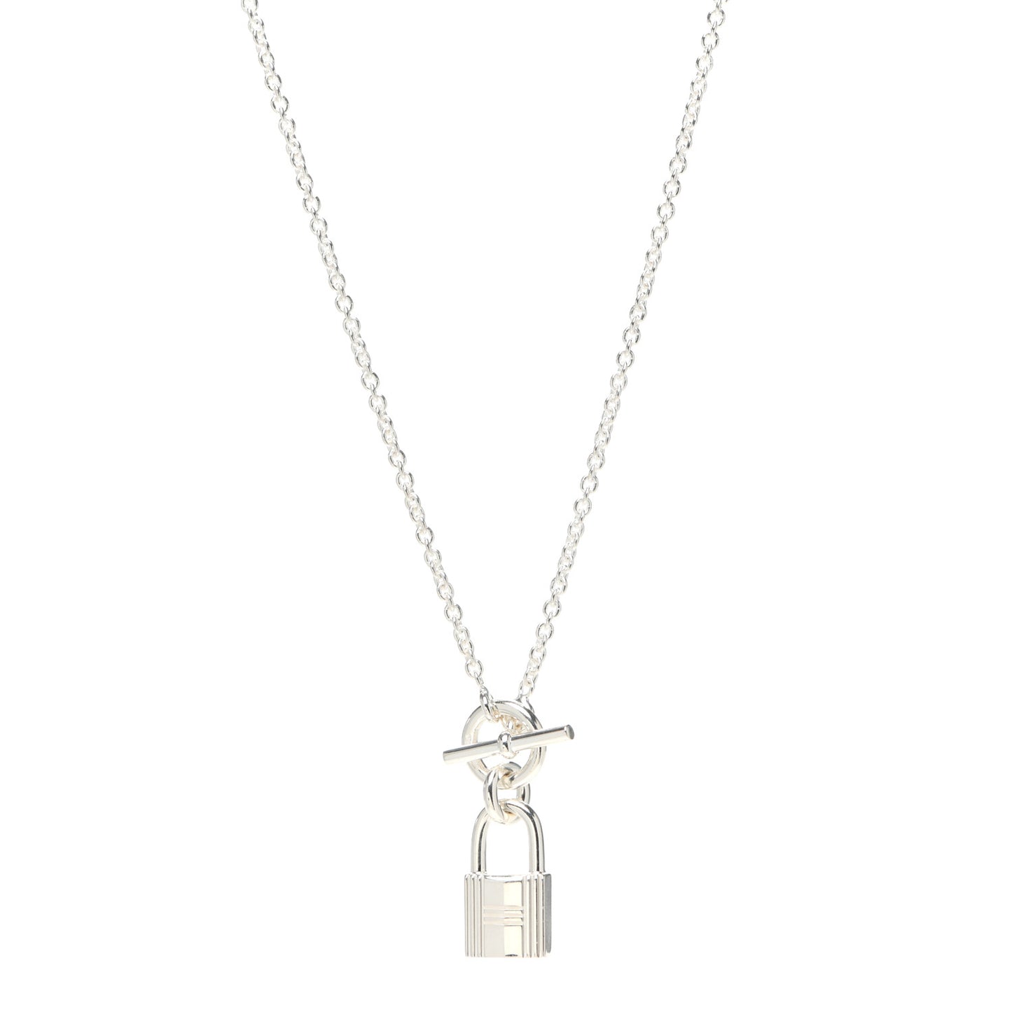 Sterling Silver Cadenas Kelly Lock Pendant Necklace