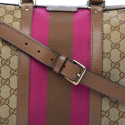 Gucci Monogram Vintage Web Medium Boston Maple Brown 18 of 18