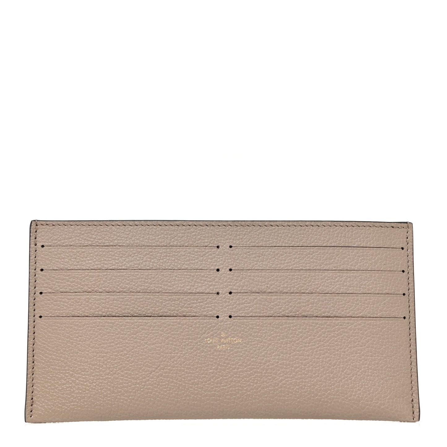 Calfskin Felicie Chain Wallet Card Holder Insert Tourterelle