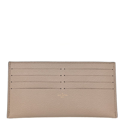 Louis Vuitton Calfskin Felicie Chain Wallet Card Holder Insert Tourterelle 1 of 8