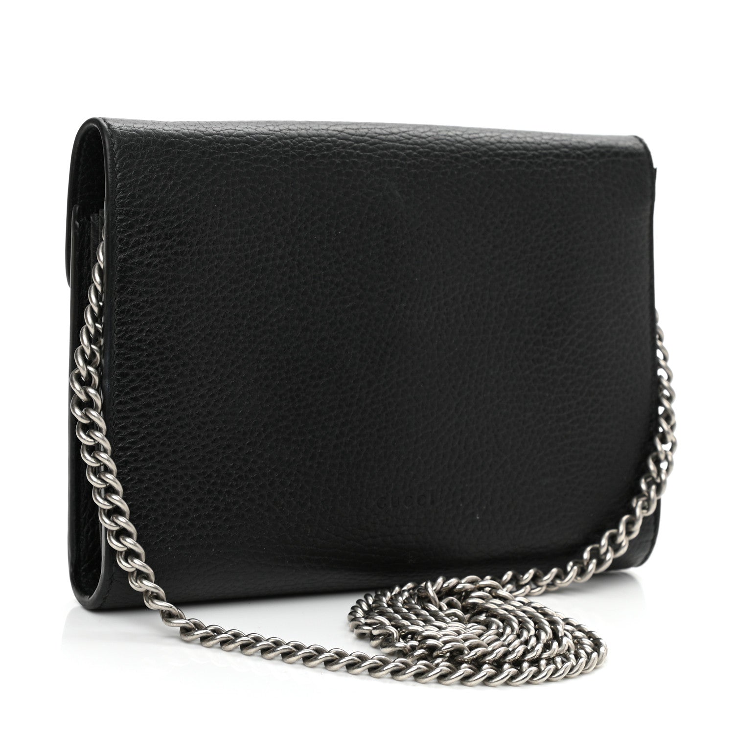 Gucci Calfskin Mini Dionysus Chain Wallet Black 2 of 11
