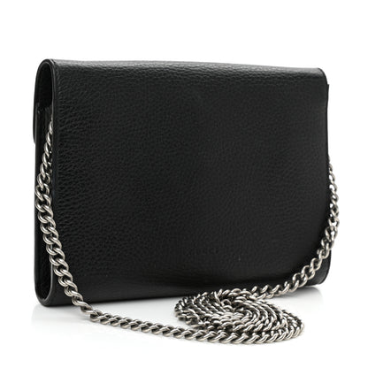 Gucci Calfskin Mini Dionysus Chain Wallet Black 2 of 11