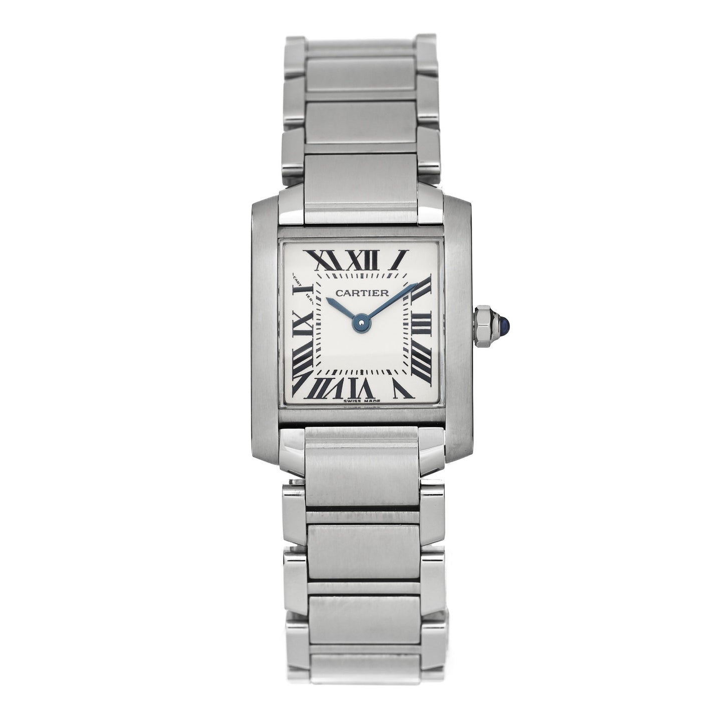 Stainless Steel 20mm Tank Francaise Quartz Watch