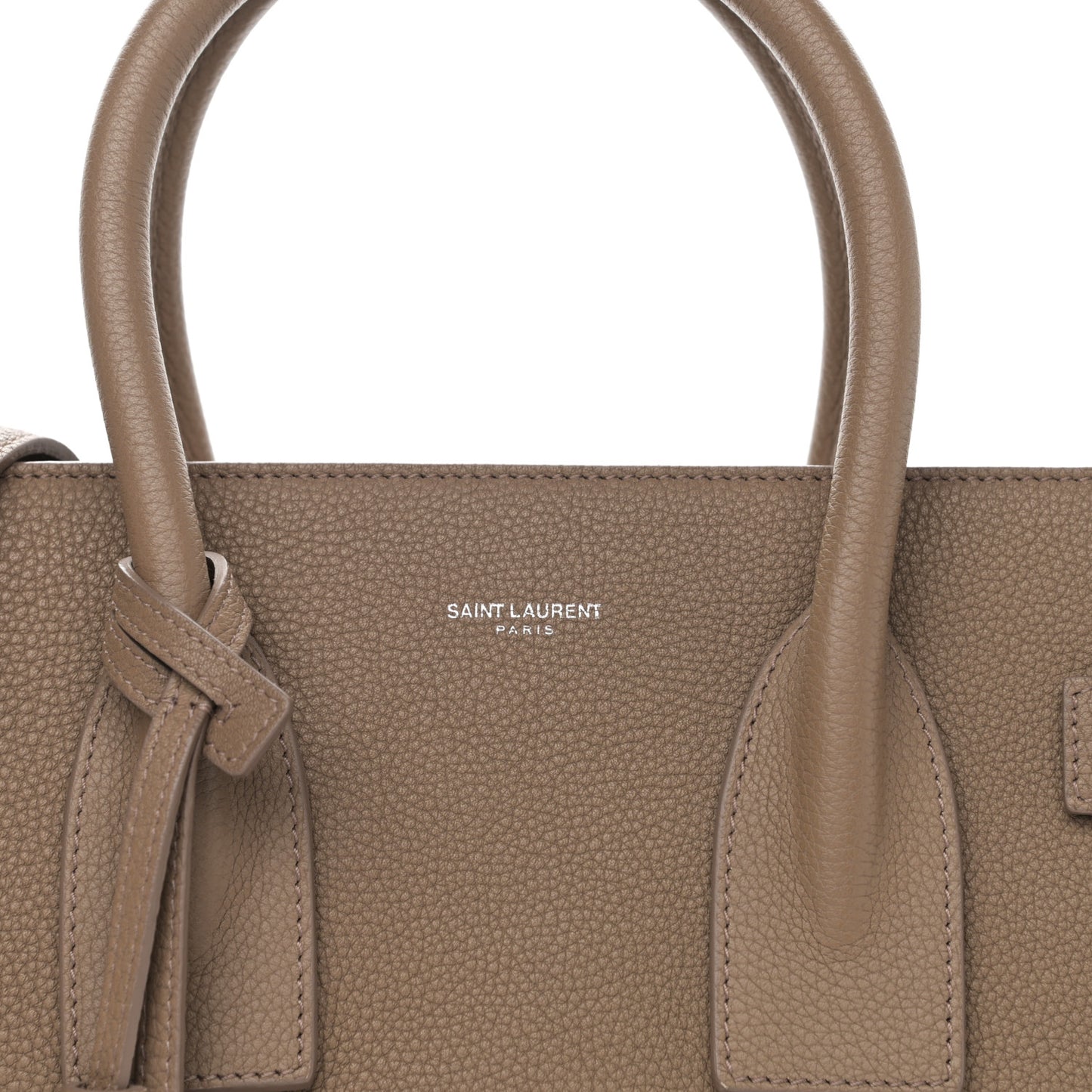 Grained Calfskin Small Supple Sac De Jour Dark Beige