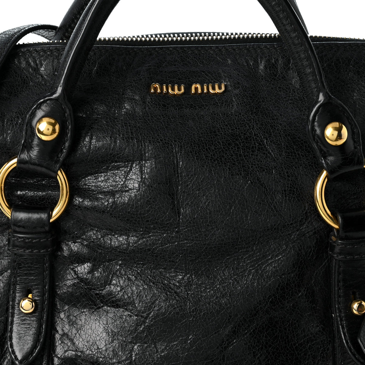 Vitello Lux Mini Bow Bag Black
