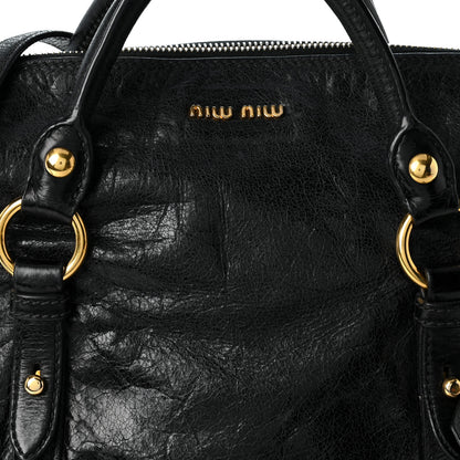 Miu Miu Vitello Lux Mini Bow Bag Black 8 of 10