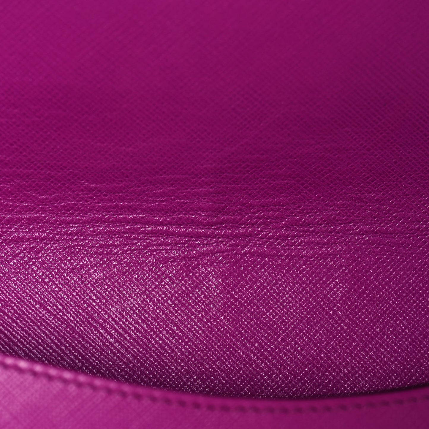 Hammered Calfskin Vara Chain Flap Crossbody Purple