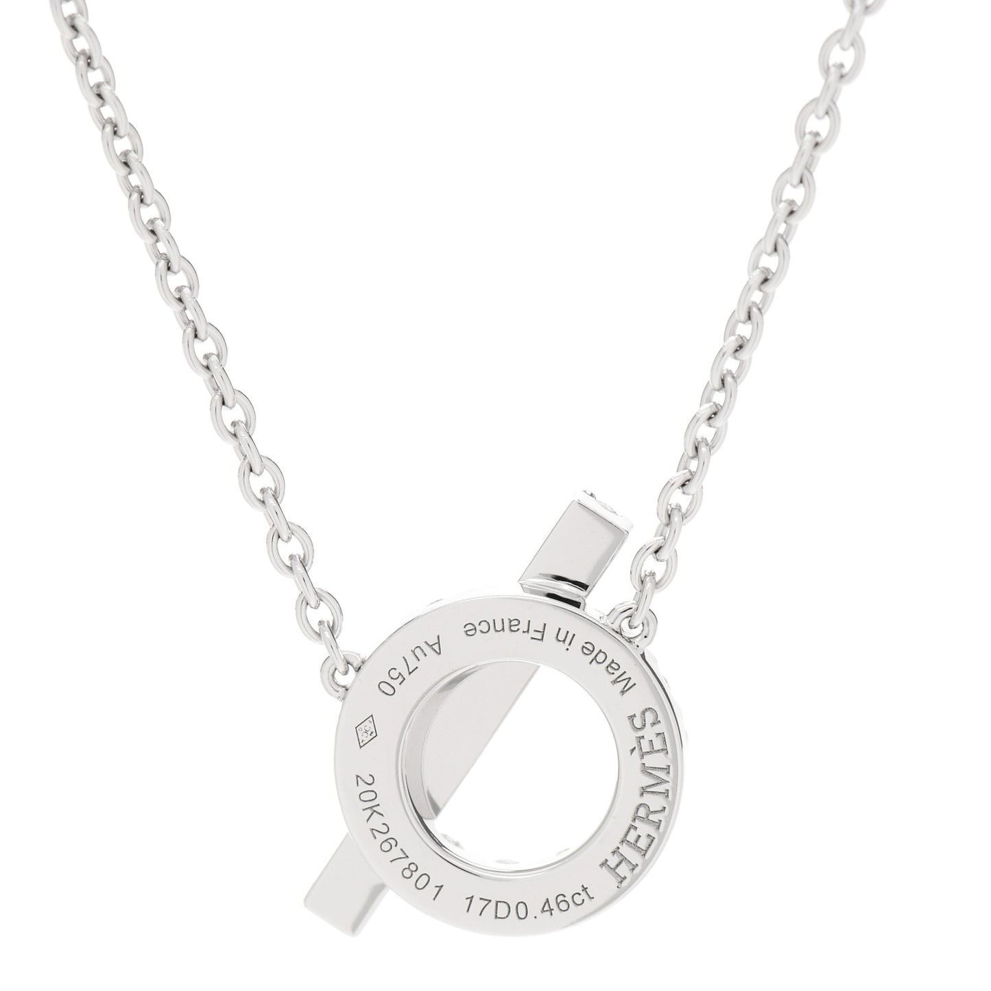 18K White Gold Diamond Finesse Pendant Necklace