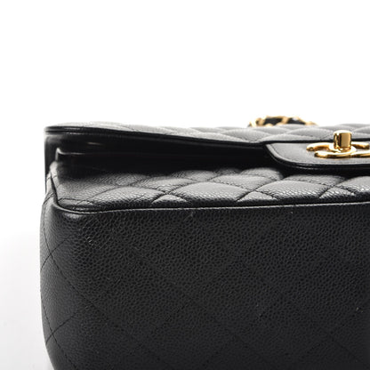Chanel Caviar Quilted Jumbo Double Flap Black 9 of 10