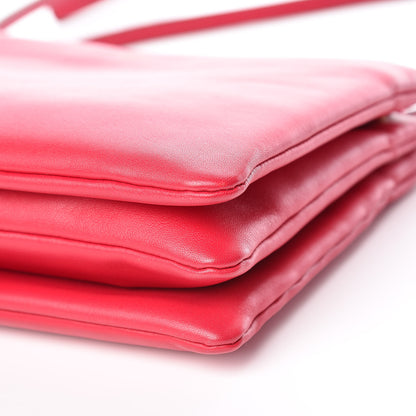 Celine Lambskin Large Trio Crossbody Bag Fuchsia 6 of 13