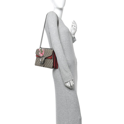 Gucci GG Supreme Monogram Blooms Small Dionysus Shoulder Bag Beige Multicolor Dry Rose 2 of 11