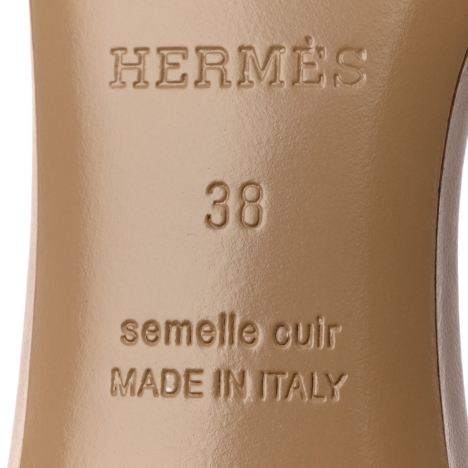 Hermes Calfskin Oasis Sandals 38 Beige Nude 7 of 9