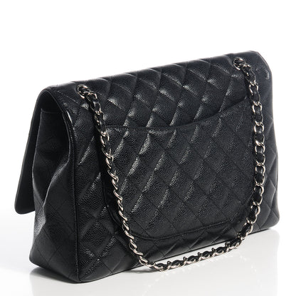 Chanel Caviar Maxi Single Flap Black 3 of 8