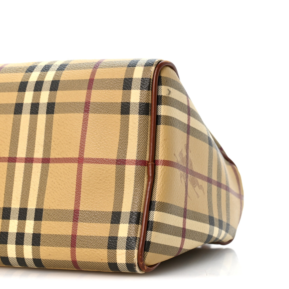 Burberry Haymarket Check Bowling Bag Brown 10 of 13