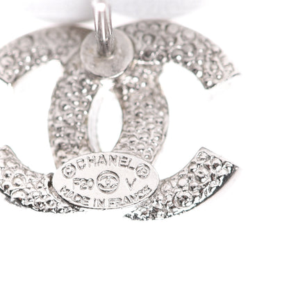 Chanel Crystal Mini Timeless CC Earrings Silver 4 of 5