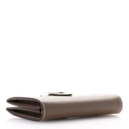 Hermes Epsom Bearn Card Holder Wallet Etoupe 4 of 8