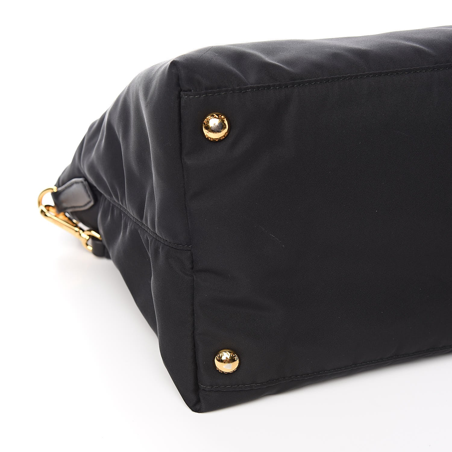 Prada Tessuto Nylon Saffiano Tote Black 8 of 11