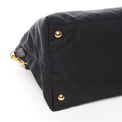 Prada Tessuto Nylon Saffiano Tote Black 8 of 11
