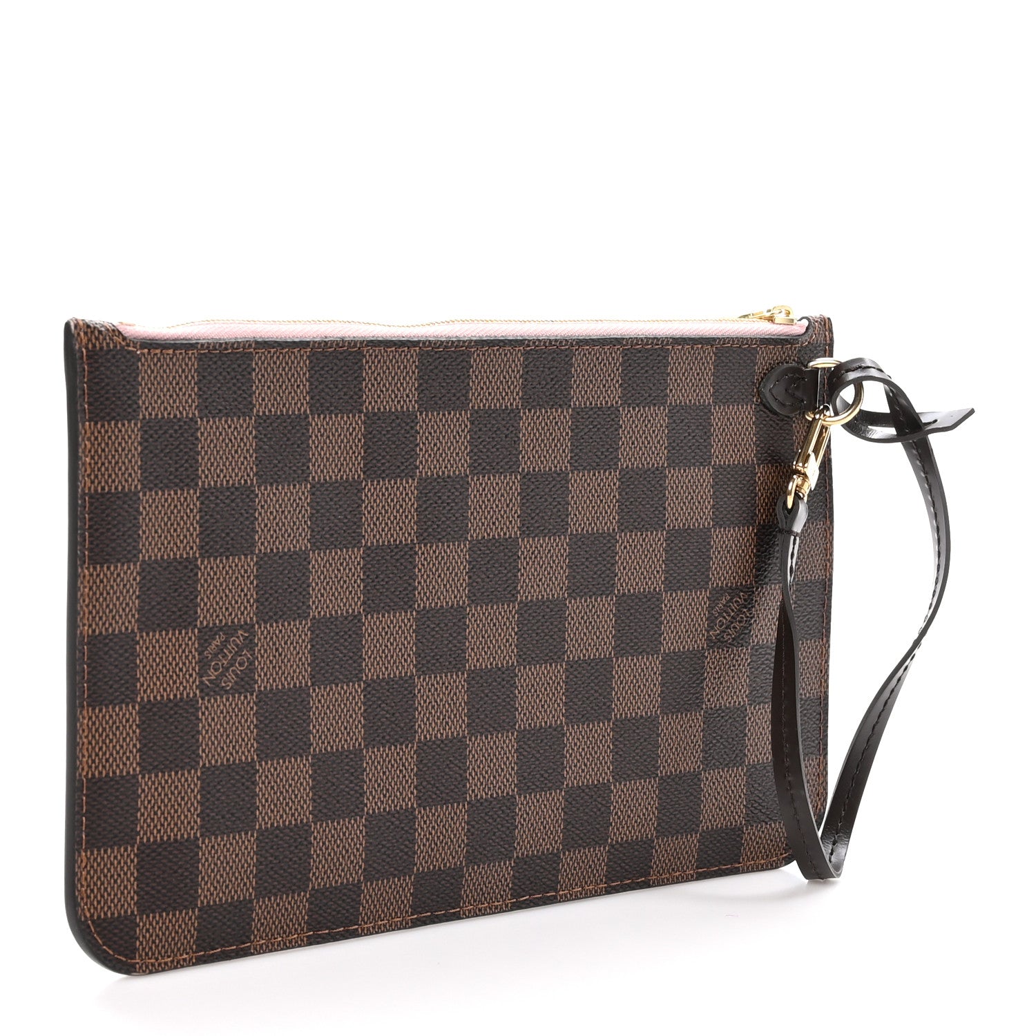 Louis Vuitton Damier Ebene Neverfull MM GM Pochette Rose Ballerine 3 of 8