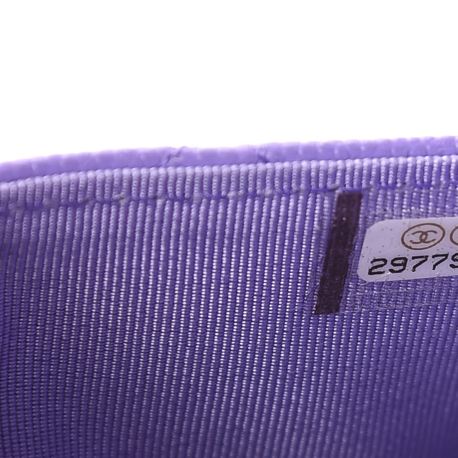 Chanel Caviar Quilted Flap Card Holder Wallet Purple 8 of 9