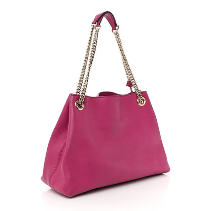 Gucci Cellarius Calfskin Medium Soho Chain Shoulder Bag Bright Bouganville 3 of 13