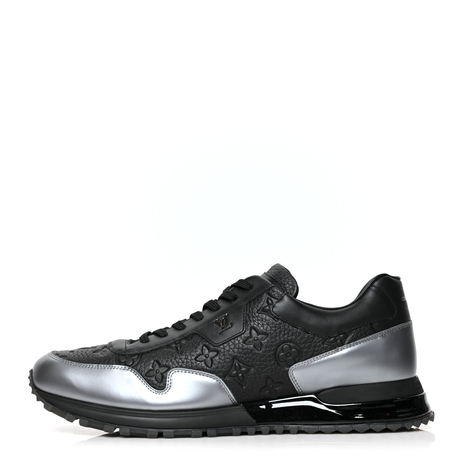 Louis Vuitton Metallic Empreinte Mens Run Away Sneakers 11 Charcoal 1 of 8