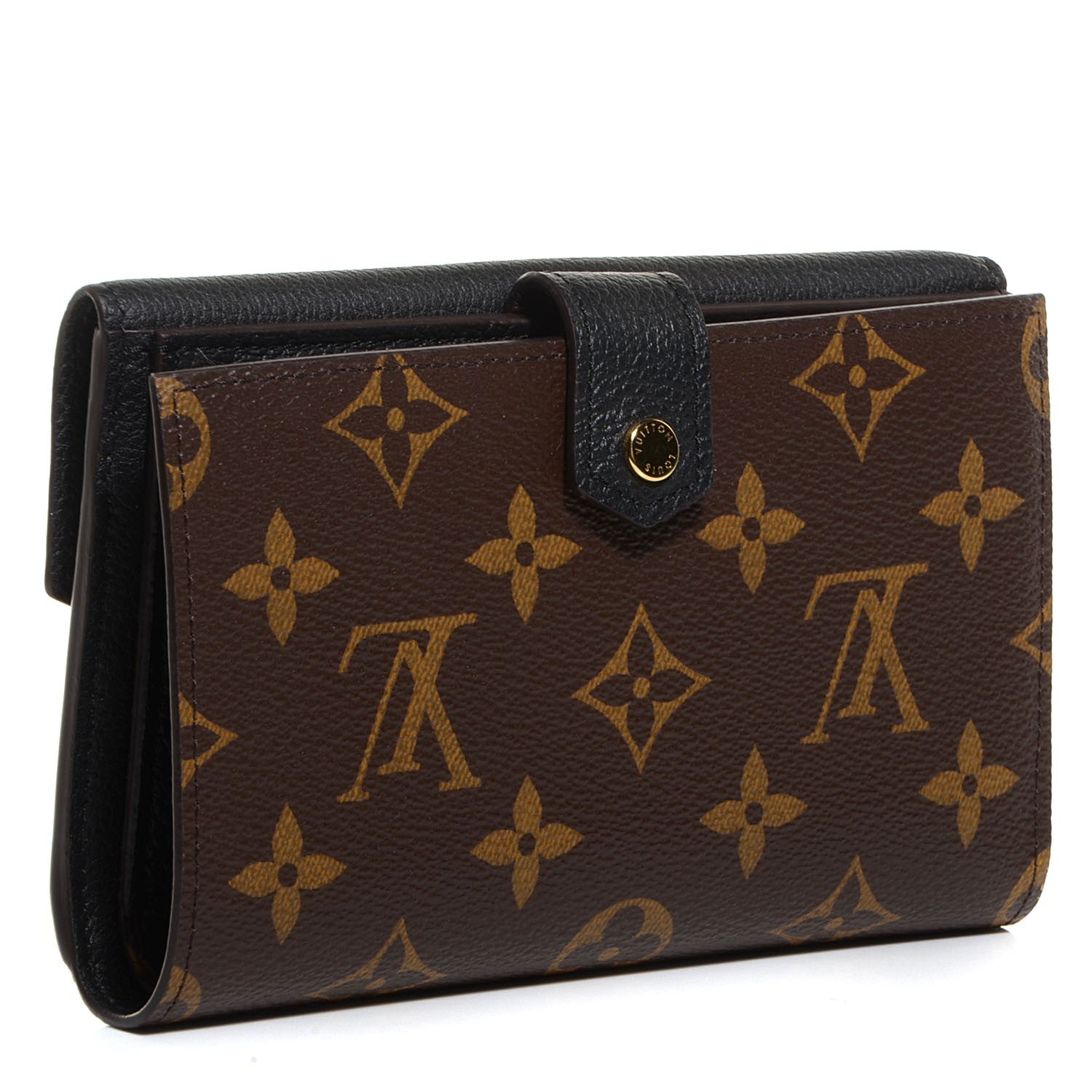 Louis Vuitton Monogram Pallas Compact Wallet Black 3 of 8