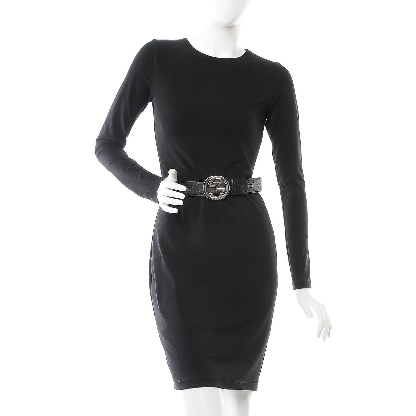 Guccissima Interlocking G Belt 100 40 Black