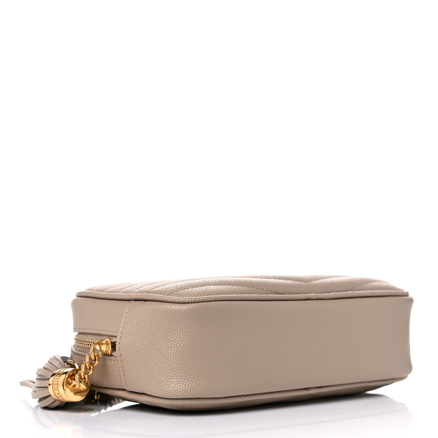 Grain De Poudre Matelasse Monogram Mini Lou Camera Bag Dark Beige